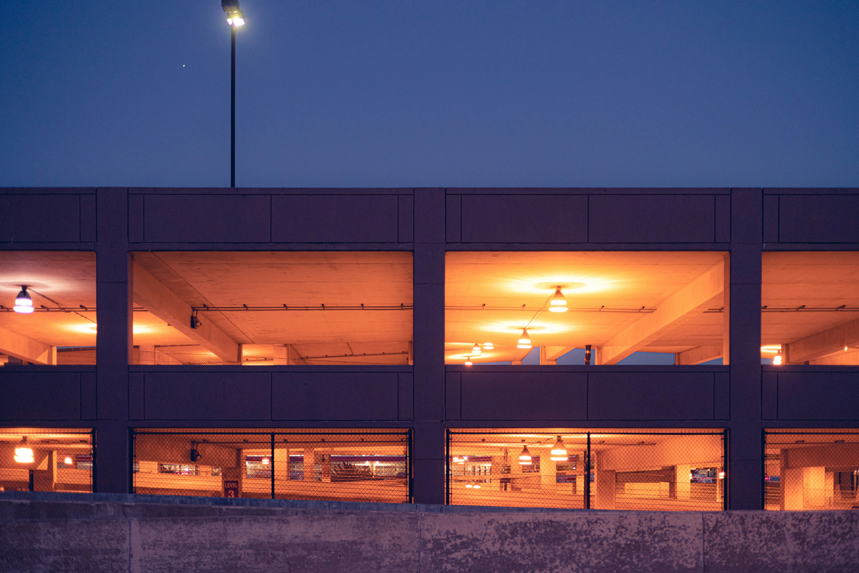 Aria parking structure accident
